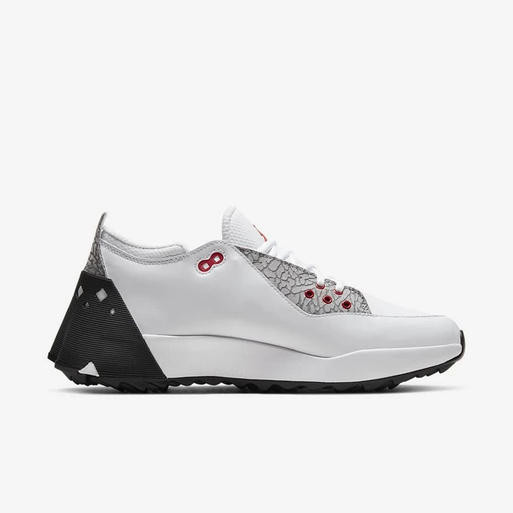 Nike Jordan ADG Golf Cipő Férfi Fehér Fekete Szürke Piros | HU4256597