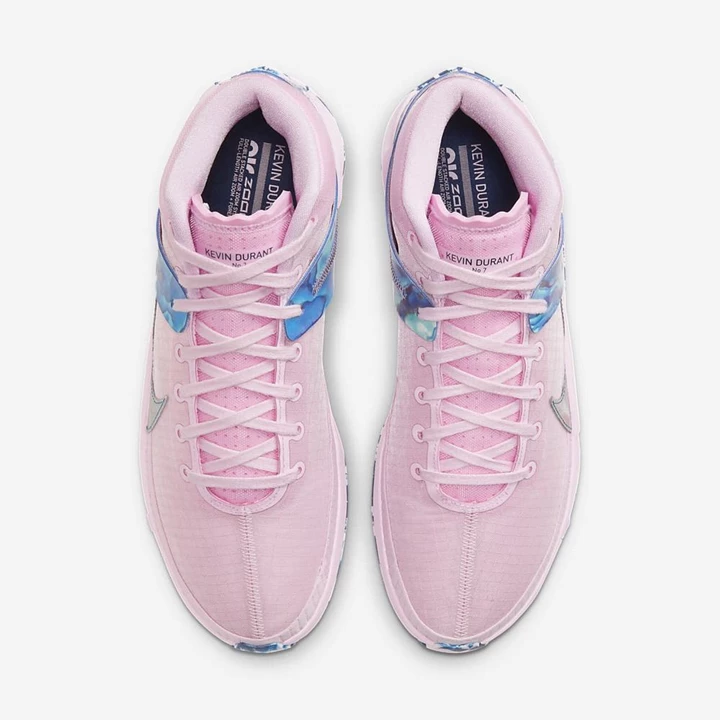 Nike KD13 Kosárlabda Cipő Férfi Rózsaszín Világos Rózsaszín Kék | HU4258791