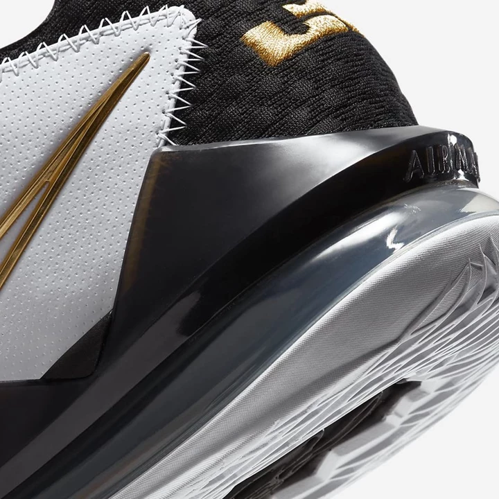 Nike LeBron 17 Kosárlabda Cipő Férfi Fehér Fekete Metal Arany | HU4256538