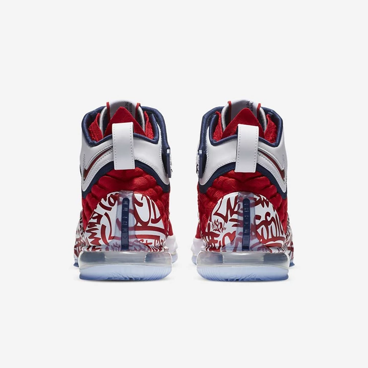 Nike LeBron 17 Kosárlabda Cipő Női Piros Fehér Piros | HU4256744