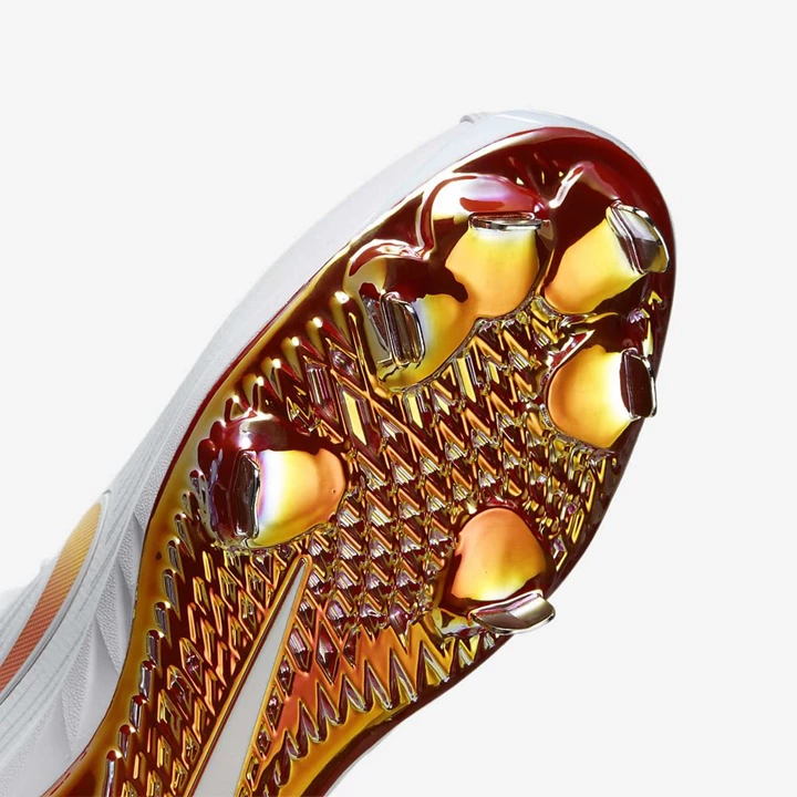 Nike Lunar Hyperdiamond Baseball Cipő Női Fehér Narancssárga Metal Titán Narancssárga | HU4257823