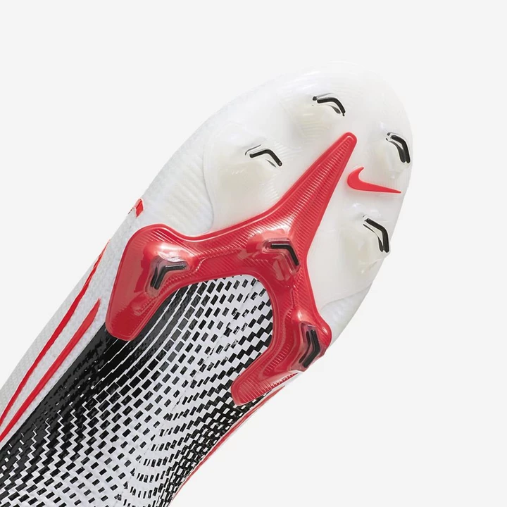Nike Mercurial Vapor 13 Elite Focicipő Női Fehér Fekete Piros | HU4256710