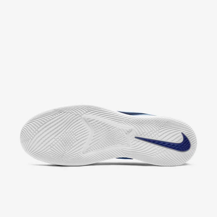 Nike NikeCourt Air Max Teniszcipő Férfi Fehér Mélykirálykék Kék | HU4258210