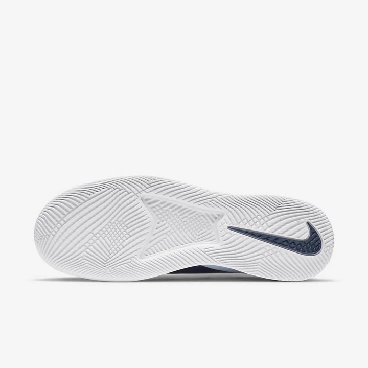 Nike NikeCourt Air Max Teniszcipő Női Szürke Fehér Sötétkék | HU4257101