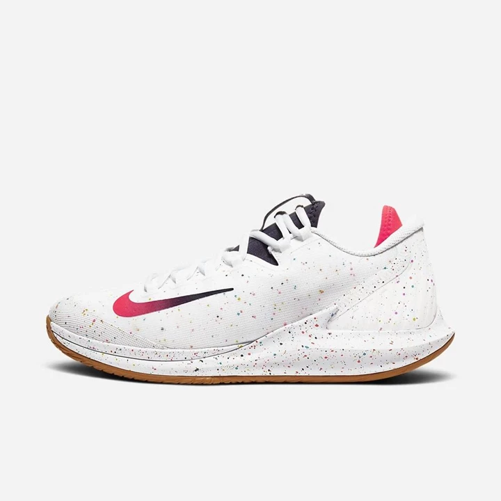 Nike NikeCourt Air Zoom Teniszcipő Férfi Fehér Barna Piros | HU4257516