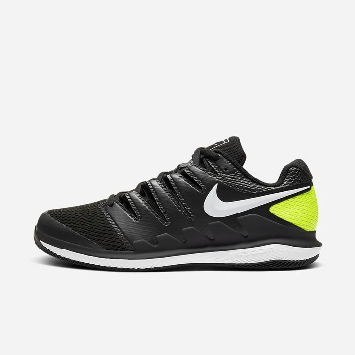 Nike NikeCourt Air Zoom Teniszcipő Férfi Fekete Fehér | HU4258750