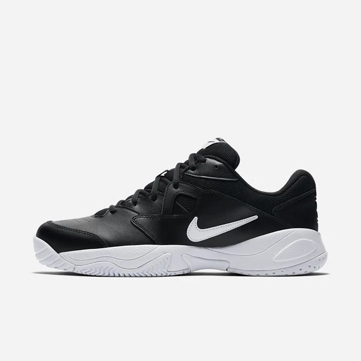 Nike NikeCourt Lite 2 Teniszcipő Férfi Fekete Fehér Fehér | HU4257685