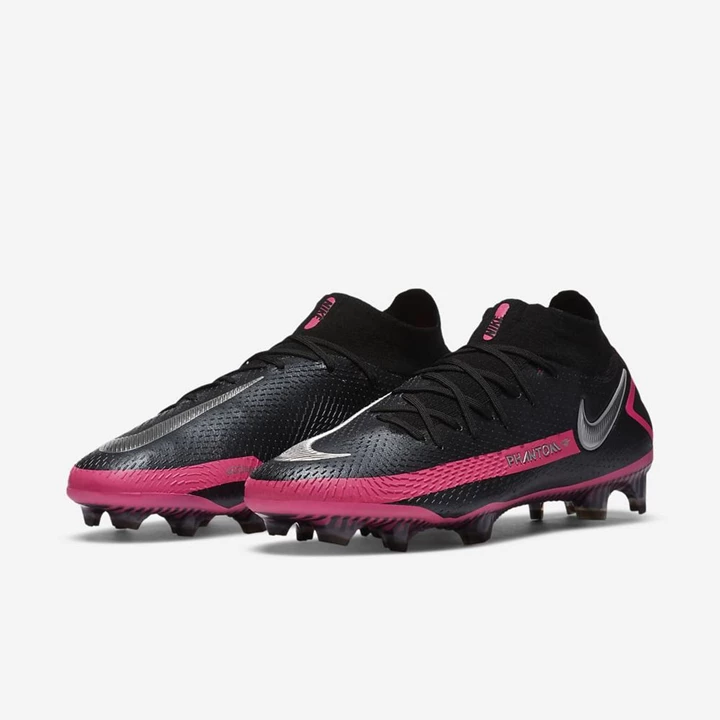 Nike Phantom GT Focicipő Női Fekete Rózsaszín Metal Titán | HU4256442