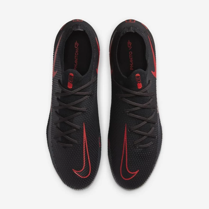 Nike Phantom GT Focicipő Női Fekete Sötétszürke Piros | HU4257797