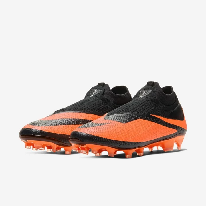 Nike Phantom Vision Focicipő Női Fekete Világos Narancssárga Metal Titán Világos Narancssárga | HU4256767