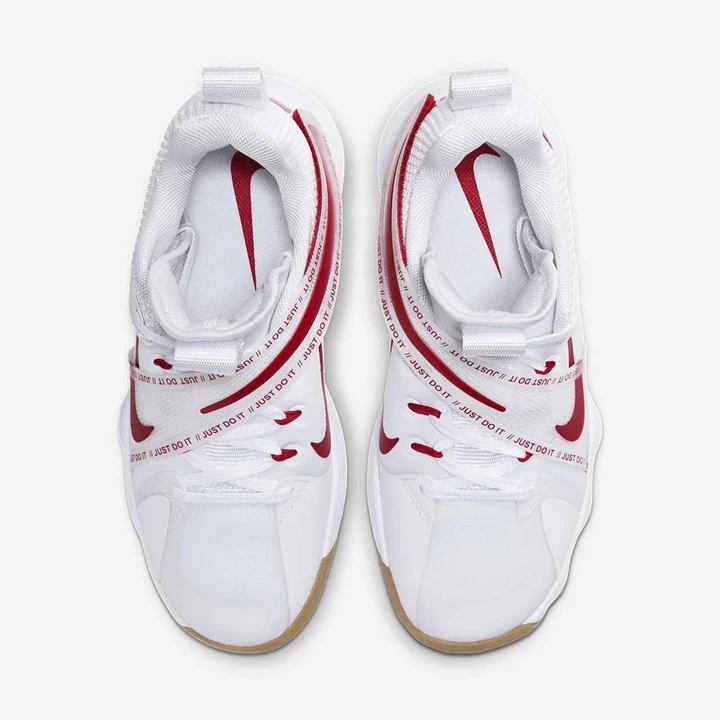 Nike React HyperSet Röplabda Cipő Női Fehér Világos Barna Piros | HU4257073