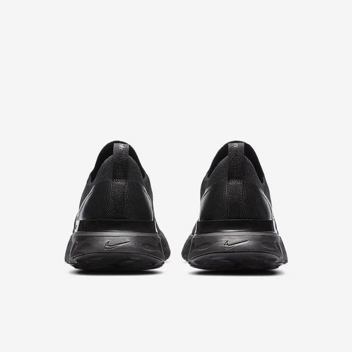 Nike React Infinity Run Flyknit Edzőcipő Férfi Fekete Fekete Fehér Fekete | HU4259284