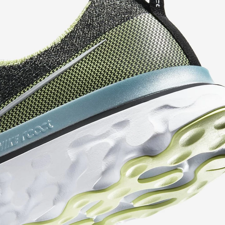 Nike React Infinity Run Flyknit Futócipő Női Fekete Fehér | HU4256857