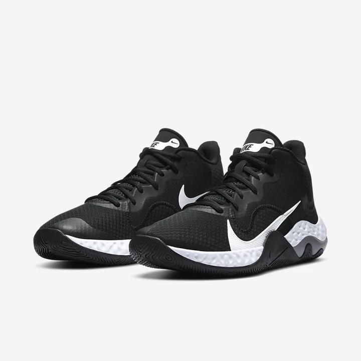 Nike Renew Elevate Kosárlabda Cipő Női Fekete Szürke Fehér | HU4256594