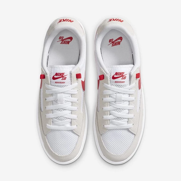 Nike SB Adversary Deszkás Cipő Női Fehér Fehér Piros Piros | HU4259057