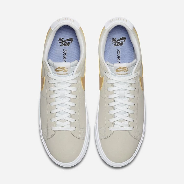 Nike SB Blazer Low GT Deszkás Cipő Női Fehér Fehér Arany | HU4258055