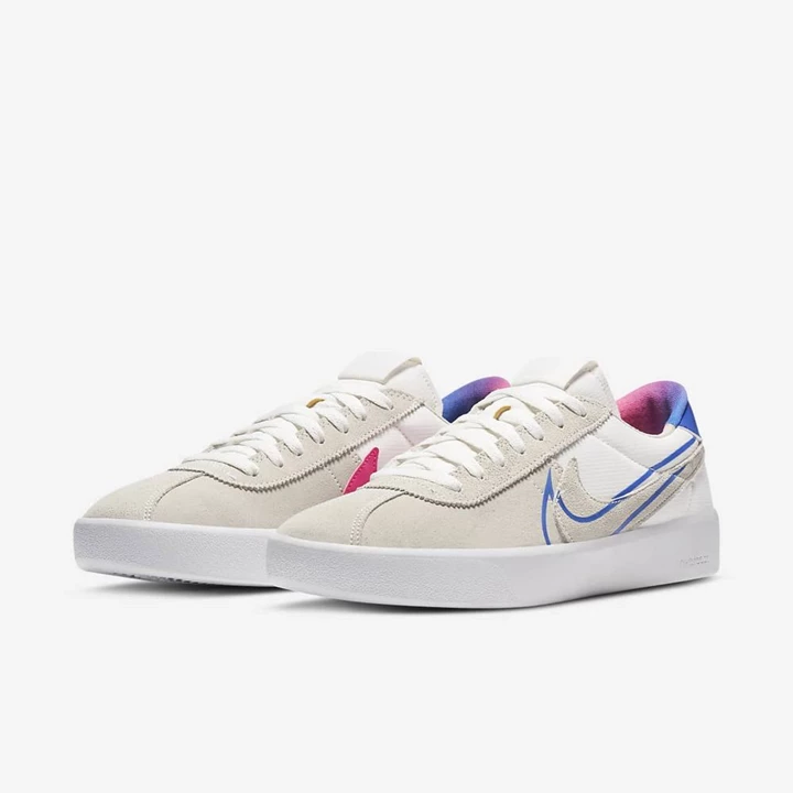 Nike SB Bruin React Deszkás Cipő Női Fehér Rózsaszín Rózsaszín Kék | HU4258445