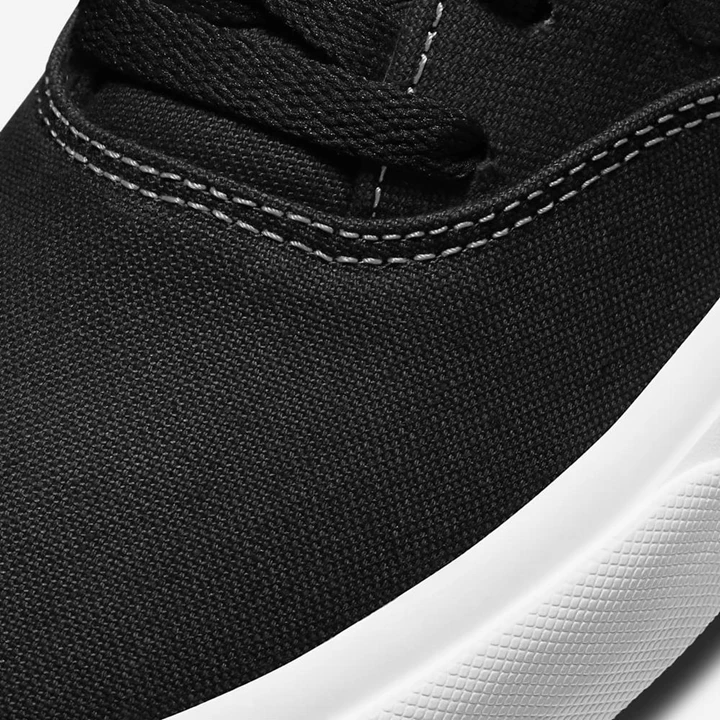 Nike SB Charge Deszkás Cipő Női Fekete Fekete Fehér | HU4257011