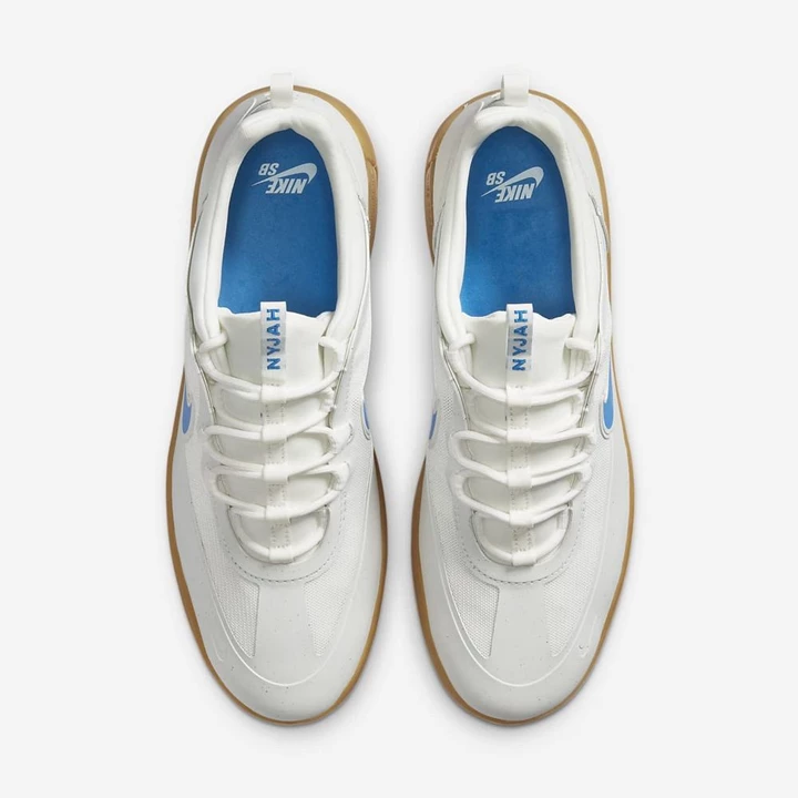 Nike SB Nyjah Free Deszkás Cipő Női Fehér Világos Barna Világos Kék | HU4257954