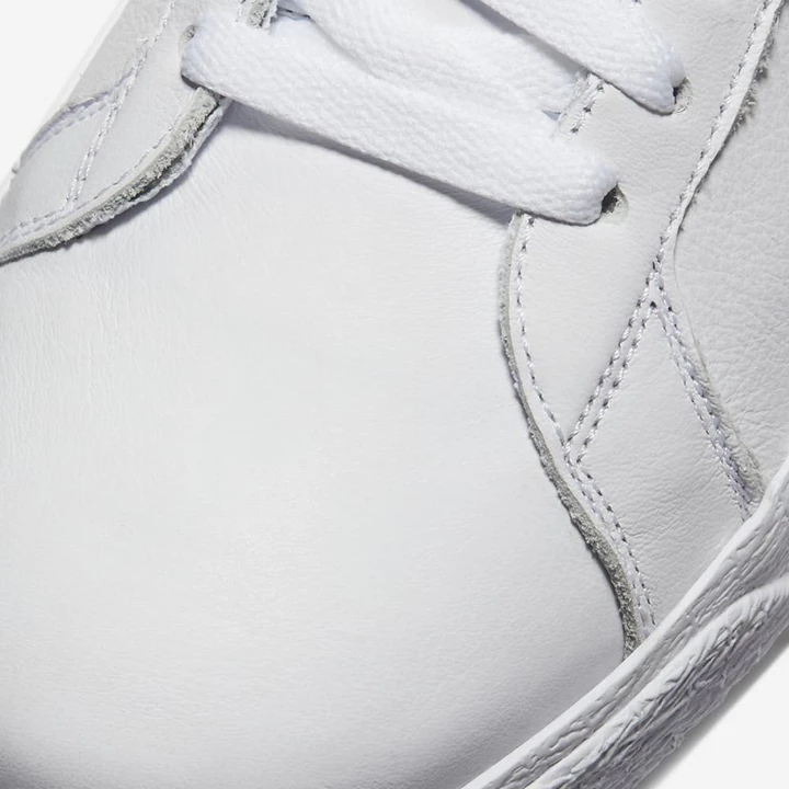 Nike SB Zoom Blazer Mid Deszkás Cipő Férfi Fehér Fehér Fehér | HU4257118