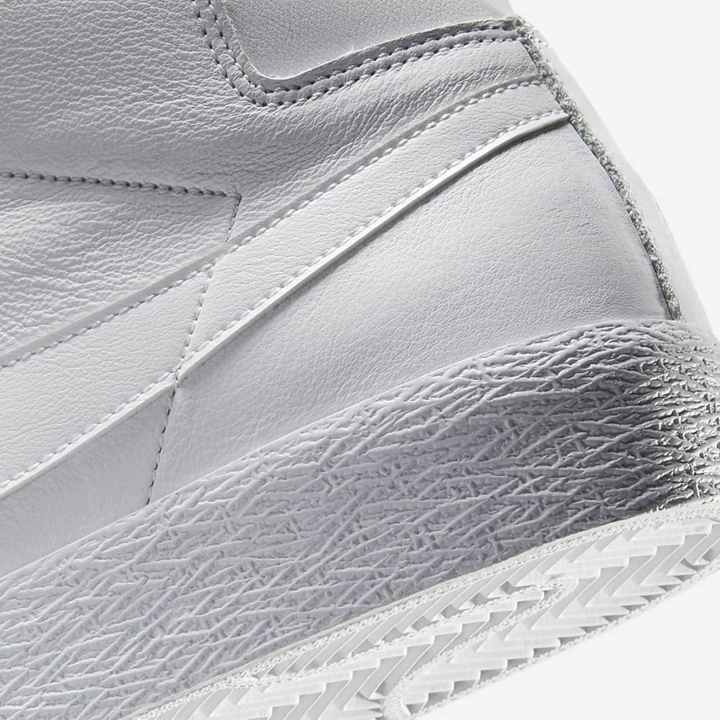 Nike SB Zoom Blazer Mid Deszkás Cipő Férfi Fehér Fehér Fehér | HU4258398