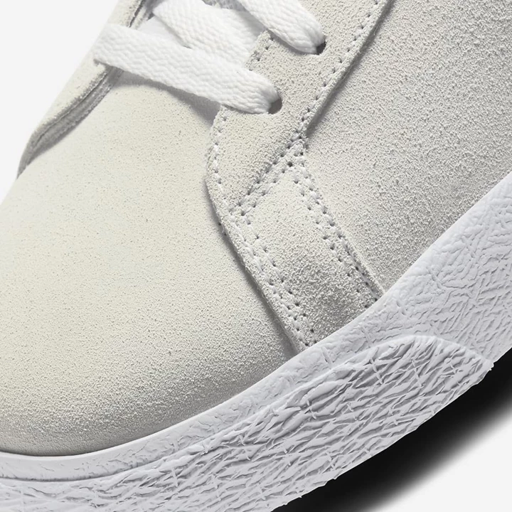 Nike SB Zoom Blazer Mid Deszkás Cipő Női Fehér Fehér Királykék | HU4256816