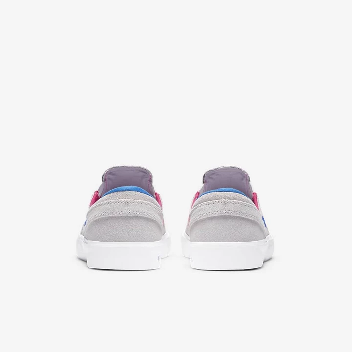 Nike SB Zoom Stefan Janoski Deszkás Cipő Női Fehér Rózsaszín Rózsaszín Kék | HU4258232