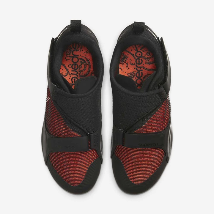 Nike SuperRep Kerékpáros Cipő Női Fekete Piros Metal Titán | HU4257437