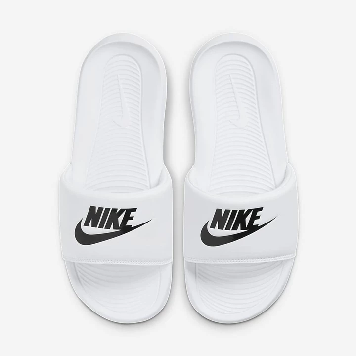 Nike Victori One Papucs Női Fehér Fehér Fekete | HU4258629