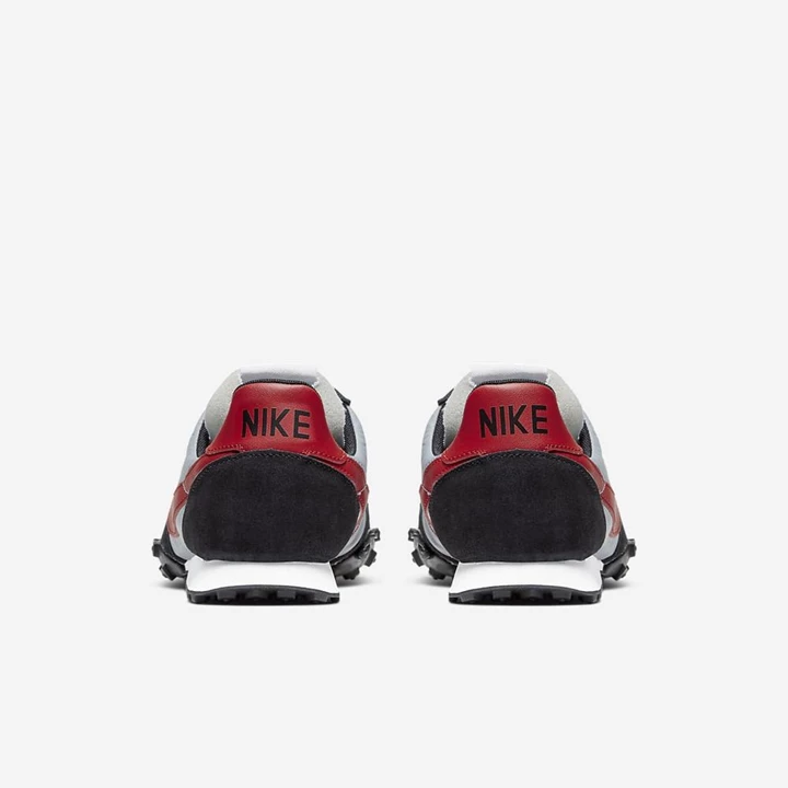 Nike Waffle Racer Tornacipő Férfi Szürke Fekete Fehér Piros | HU4258496