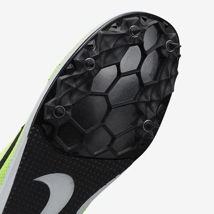 Nike Zoom Rival D 10 Track Spikes Női Zöld Platina Fekete | HU4258151